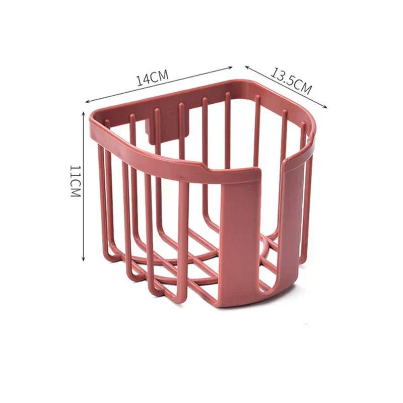 Wall-Mounted Toilet Paper Shelf – Punch-Free, Easy Install