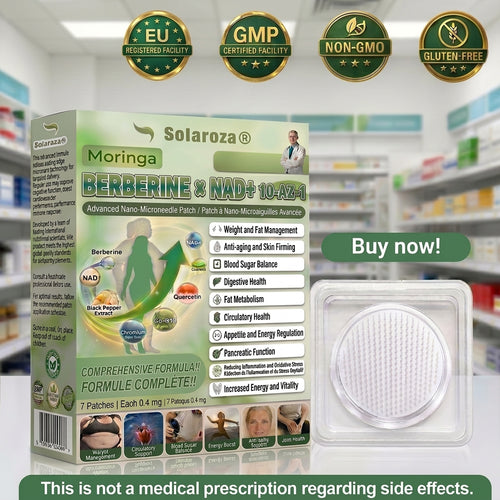 💡Official Store | 🧑‍⚕️🩺 Solaroza® 𝐌𝐨𝐫𝐢𝐧𝐠𝐚 · 𝐁𝐞𝐫𝐛𝐞𝐫𝐢𝐧𝐞 × 𝐍𝐀𝐃+ 𝟏𝟎-𝐢𝐧-𝟏 𝐀𝐝𝐯𝐚𝐧𝐜𝐞𝐝 𝐍𝐚𝐧𝐨 𝐌𝐢𝐜𝐫𝐨𝐧𝐞𝐞𝐝𝐥𝐞 𝐏𝐚𝐭𝐜𝐡 — 𝐎𝐧𝐜𝐞 𝐃𝐚𝐢𝐥𝐲, 𝐕𝐢𝐬𝐢𝐛𝐥𝐞 𝐑𝐞𝐬𝐮𝐥𝐭𝐬 𝐢𝐧 𝟕 𝐃𝐚𝐲𝐬